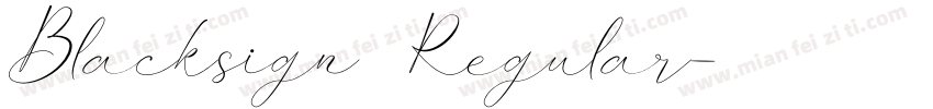 Blacksign Regular字体转换